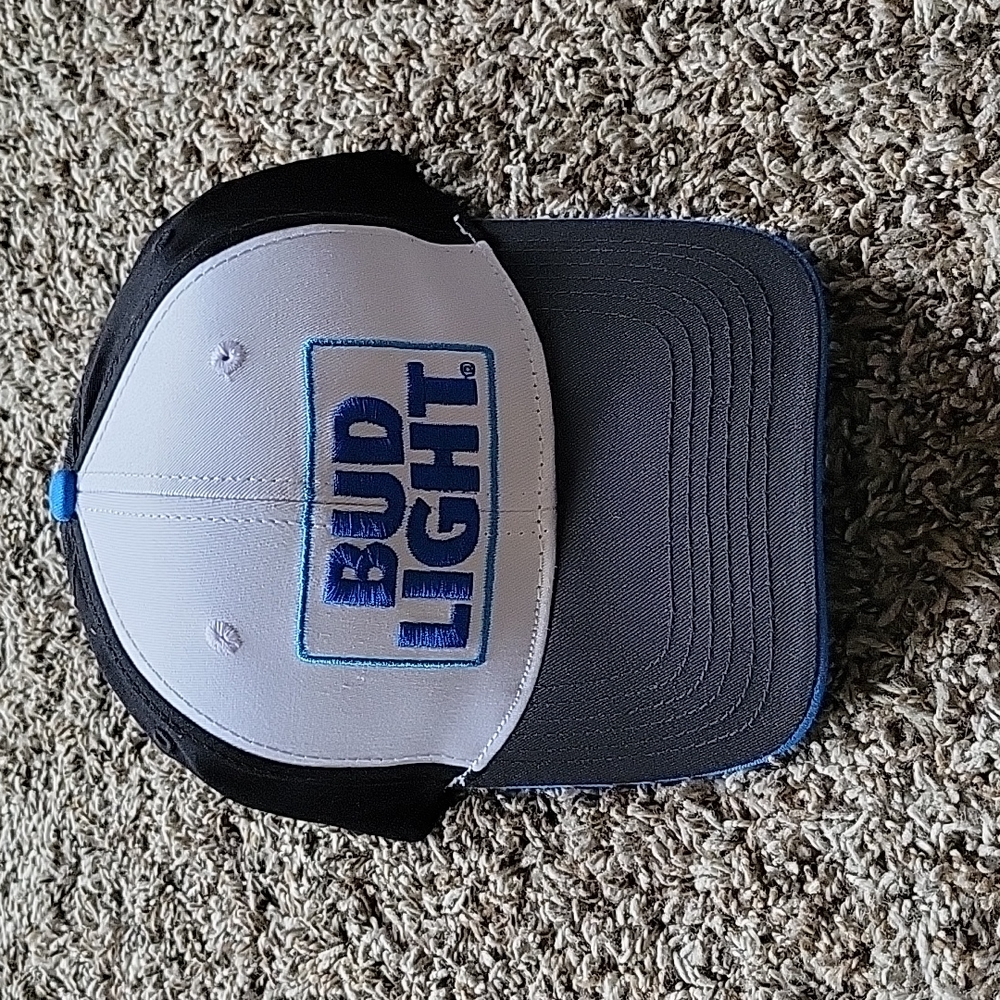 Bud Light Black and White Hat